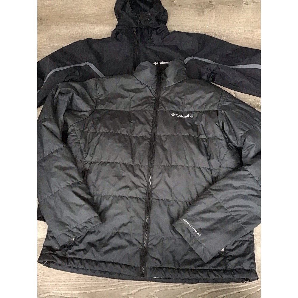 Columbia Mens M Omni Heat Interchange 3 In 1 Jacket Men's Black Coat Ski Skiing